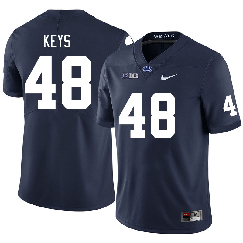 Men #48 Kaveion Keys Penn State Nittany Lions College Football Jerseys Stitched Sale-Navy - Click Image to Close
